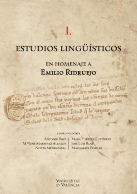 Estudios lingüísticos en homenaje a Emilio Ridruejo - AAVV 