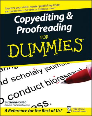Copyediting and Proofreading For Dummies - Suzanne  Gilad 