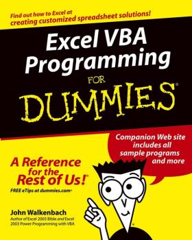 Excel VBA Programming For Dummies - John  Walkenbach 