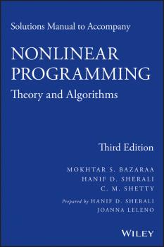 Solutions Manual to accompany Nonlinear Programming. Theory and Algorithms - C. Shetty M. 