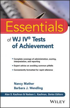 Essentials of WJ IV Tests of Achievement - Nancy  Mather 