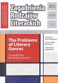 Zagadnienia RodzajÃ³w Literackich t. 55 (110) z. 2/2012 - Praca zbiorowa 