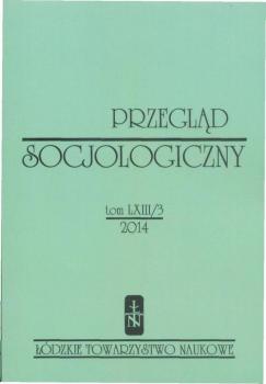 PrzeglÄ…d Socjologiczny t. 63 z. 3/2014 - Praca zbiorowa 