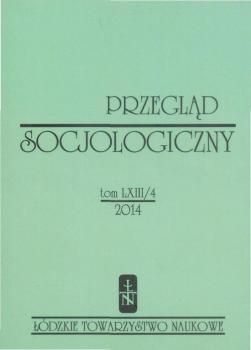 PrzeglÄ…d Socjologiczny t. 63 z. 4/2014 - Praca zbiorowa 