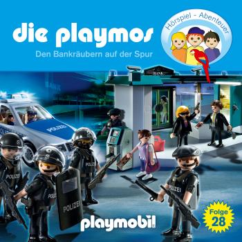Die Playmos - Das Original Playmobil Hörspiel, Folge 28: Den Bankräubern auf der Spur - Simon X. Rost 