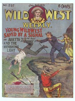 Young Wild West Saved by a Signal - An Old Scout Wild West Weekly