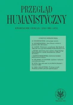 Przegląd Humanistyczny 2016/1 (452) - Группа авторов Przegląd Humanistyczny