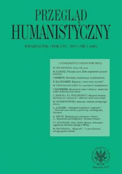 Przegląd Humanistyczny 2015/1 (448) - Andrzej Kołakowski Przegląd Humanistyczny