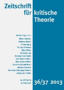 Zeitschrift für kritische Theorie / Zeitschrift für kritische Theorie, Heft 36/37 - Thomas Jung 