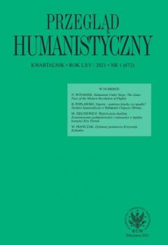 Przegląd Humanistyczny 2021/1 (472) - Группа авторов Przegląd Humanistyczny