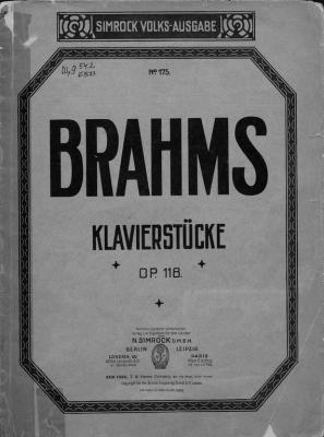 Sechs Klavierstucke v. J. Brahms - Иоганнес Брамс 