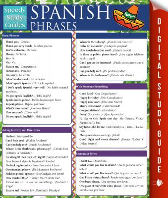 Spanish Phrases (Speedy Study Guides) - Speedy Publishing 