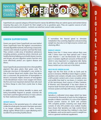 Superfoods (Speedy Study Guides) - Speedy Publishing 