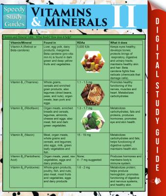 Vitamins & Minerals Il (Speedy Study Guides) - Speedy Publishing 