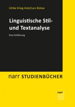 Linguistische Stil- und Textanalyse - Lars Bülow narr studienbücher