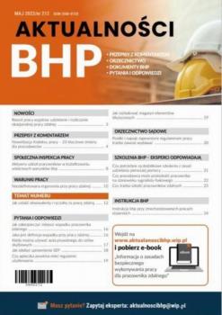 Aktualności BHP – maj 2023/212 - Praca zbiorowa 