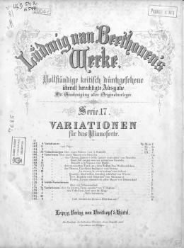Variationen fur das Pianoforte - Людвиг ван Бетховен 