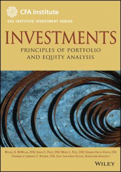 Investments. Principles of Portfolio and Equity Analysis - Michael  McMillan 