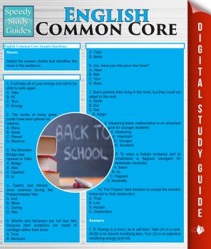 English Common Core (Speedy Study Guides) - Speedy Publishing Student Companion Edition