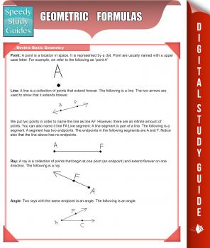 Geometric Formulas (Speedy Study Guides) - Speedy Publishing 
