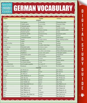 German Vocabulary (Speedy Study Guides) - Speedy Publishing 