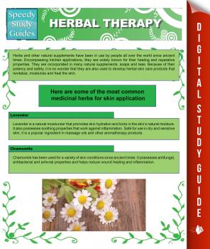 Herbal Therapy (Speedy Study Guides) - Speedy Publishing 
