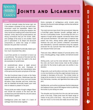 Joints and Ligaments (Speedy Study Guides) - Speedy Publishing 