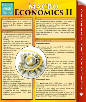 Macro Economics ll (Speedy Study Guides) - Speedy Publishing 