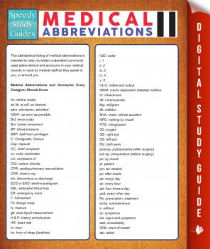 Medical Abbreviations Il (Speedy Study Guides) - Speedy Publishing 