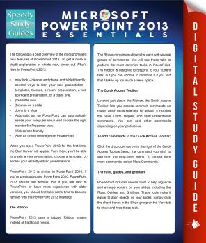 Microsoft Powerpoint 2013 Essentials (Speedy Study Guides) - Speedy Publishing 