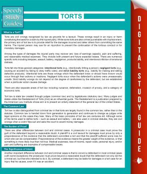 Torts (Speedy Study Guides) - Speedy Publishing 