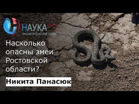 Насколько опасны змеи Ростовской области - Никита Панасюк Лекции по биологии