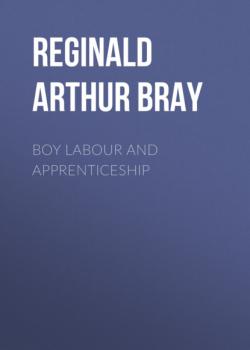 Boy Labour and Apprenticeship - Reginald Arthur Bray 