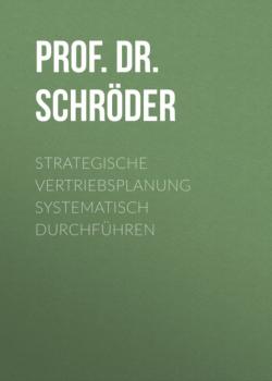 Strategische Vertriebsplanung systematisch durchführen - Prof. Dr. Harry Schröder MCC Vertriebsmanagement eBooks